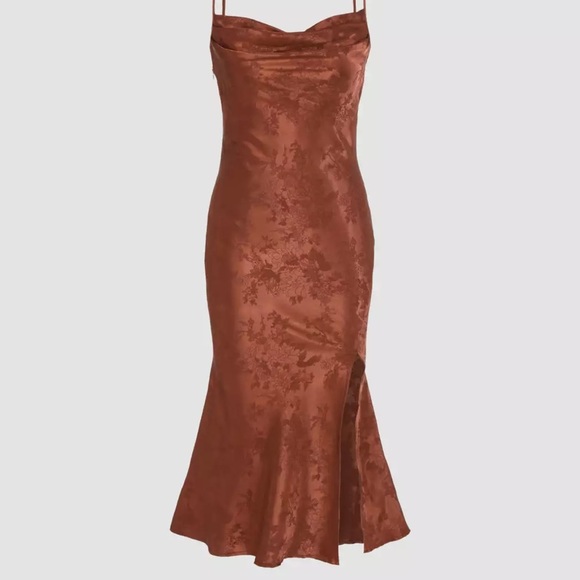 Cider Dresses Cider Copper Satin Mermaid Dress Poshmark